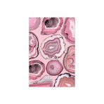 Pink Agates Print on Acrylic Glass by Emanuela Carratoni (16"H x 24"W x 0.25"D)