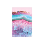 Pastel Agate Print on Acrylic Glass by Emanuela Carratoni (16"H x 24"W x 0.25"D)