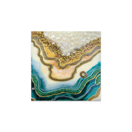 Malachite. Geode. Print on Acrylic Glass by Alexandra Dobreikin