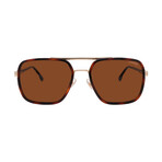 Men's // 256/S J5G Aviator Sunglasses // Dark Havana Gold + Brown