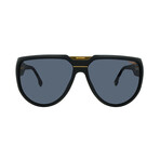 Men's // FlagLab 13 003 Square Sunglasses // Matte Black Gold + Gray