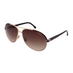 Men's // 1051/S RHL Aviator Sunglasses // Gold Black + Brown Gradient