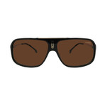 Men's // Cool65 0807 Pilot Sunglasses // Black Gold + Brown Gradient