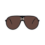 Men's // 1034/S-807 Aviator  Sunglasses // Black + Brown Gradient