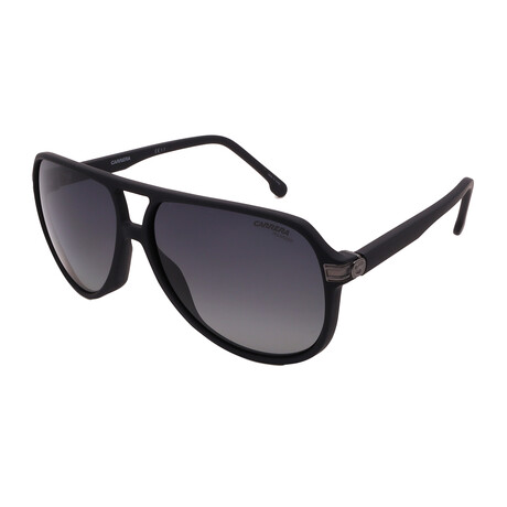 Men's // 1045/S 003 Aviator  Sunglasses // Matte Black + Gray Gradient