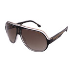 Men's // SpeedWay/N 2M2 Aviator  Sunglasses // Black Clear + Gray Gradient