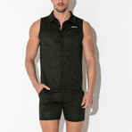 Vivid Sleeveless Shirt // Black (S)