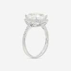 14K White Gold Lab-Grown Diamond Engagement Ring // Ring Size: 6.75 // New