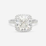 14K White Gold Lab-Grown Diamond Engagement Ring // Ring Size: 6.75 // New