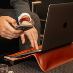 Fleeve // Genuine Leather Sleeve // MacBook 15"-16" (Carbon Black)