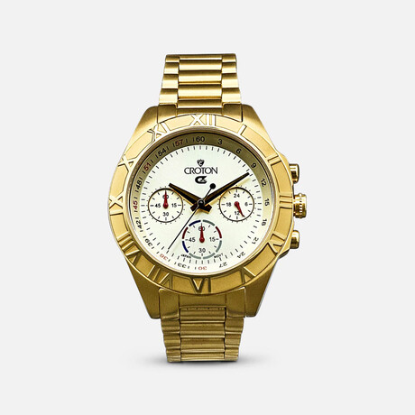 Croton Unisex Lumina Chronograph Quartz // SP399156YLSL