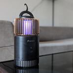 WIZAP CAGE // Wireless Mosquito Lamp // Black + 3 Baits