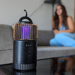 WIZAP CAGE // Wireless Mosquito Lamp // Black + 3 Baits