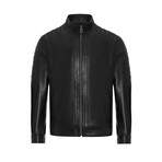 Fencing Leather Jacket // Black (2XL)