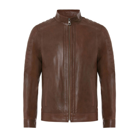 Fencing Leather Jacket // Tan (S)