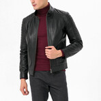 Fencing Leather Jacket // Black (3XL)