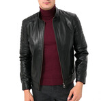 Fencing Leather Jacket // Black (L)