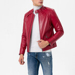 Plain Racer Jacket // Red (M)