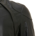 Plain Racer Jacket // Black (S)