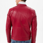 Plain Racer Jacket // Red (XL)