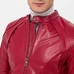 Plain Racer Jacket // Red (2XL)