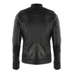 Racer Leather Jacket // Black (M)