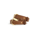 ICON Cuffs // Tan Leather + 18kt Gold Plated