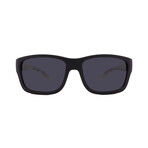 Men's // Prada Sport - PS01WS-UFK07H Square Sunglasses // Rubber Black + Gray