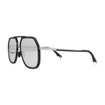 Mens FE40041U 02C Aviator Sunglasses  // Black + Gray mirror