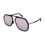 Men's Fendi FE40041U 02C Aviator Sunglasses  // Black + Gray mirror