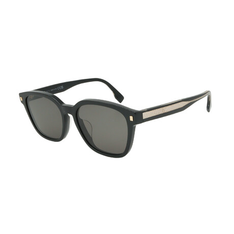 Men's Fendi FE40001U 01A Square Sunglasses  // Black + Gray