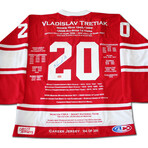 Vladislav Tretiak Career Jersey - Autographed - LTD ED 200 - USSR