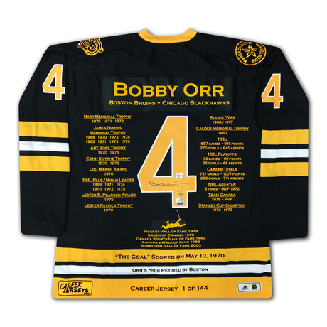 Bobby Orr Career Jersey #1 of 144 - Autographed - Boston Bruins