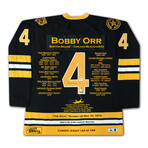 Bobby Orr Career Jersey #144 of 144 - Autographed -Boston Bruins