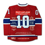 Guy Lafleur Career Jersey - Autographed - LTD ED 299 - Montreal Canadiens