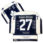 Darryl Sittler Career Jersey - Autographed - LTD ED 199 - Toronto Maple Leafs