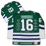 Bobby Hull Career Jersey Hartford Whalers Green Ltd Ed 9/16