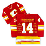 Theoren Fleury Career Jersey #1 of 199 - Autographed - Calgary Flames