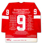 Gordie Howe Career Jersey #199 of 199 - Autographed - Detroit Red Wings