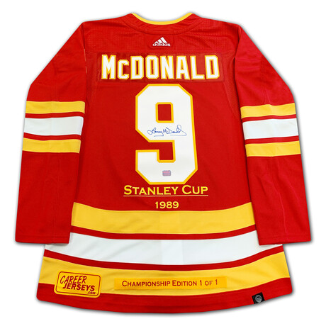 Lanny McDonald Signed Stanley Cup Edition Jersey #1/1 - Calgary Flames