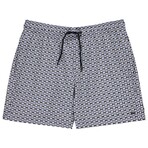 Fogo Swim Trunks w/ Compression Liner // Blue + Navy + White (2XL)