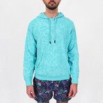 Howard Coral Towel Hoodie // Lagoon (XS)