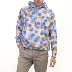 Hank Snap Floral Hoodie // Pumice (XS)