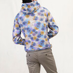 Hank Snap Floral Hoodie // Pumice (XS)