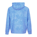 Howard Farm Floraal Towel Hoodie // Blue (XS)