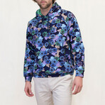 Hank Snap Floral Hoodie // Navy (XS)