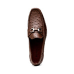 Ferrioni // Ostrich Bit Loafer // Kango Tabac (US: 8.5)