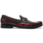 Ferrioni // Ostrich Bit Loafer // Black Cherry (US: 12)