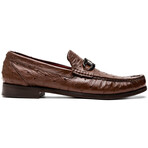 Ferrioni // Ostrich Bit Loafer // Kango Tabac (US: 10)