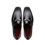 Fabro // Lizard Ring Loafers // Black (US: 9.5)